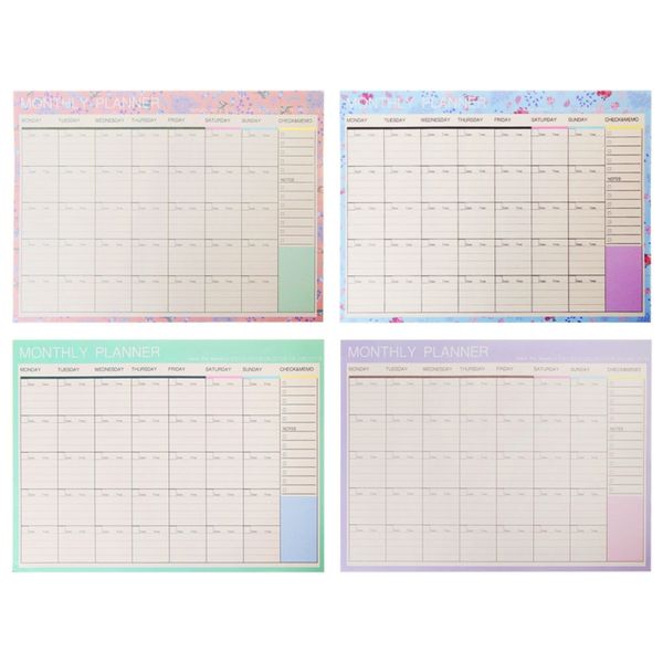 ootdty monthly planner monthly paper pad 20 sheets diy planner desk agenda gift school office supplies, Purple;pink
ootdty monthly planner monthly paper pad 20 sheets diy planner desk agenda gift school office supplies, Purple;pink