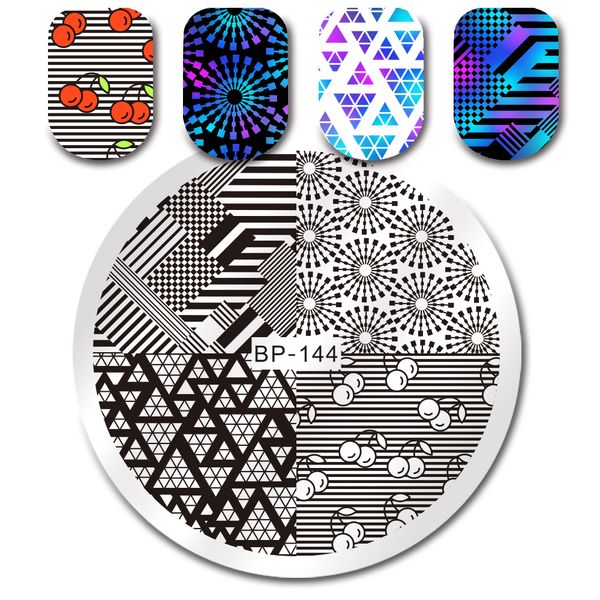 born pretty round stamping template unicorn summer floral geometry facial expression cartoon nail art image plate manicure tools, White
born pretty round stamping template unicorn summer floral geometry facial expression cartoon nail art image plate manicure tools, White