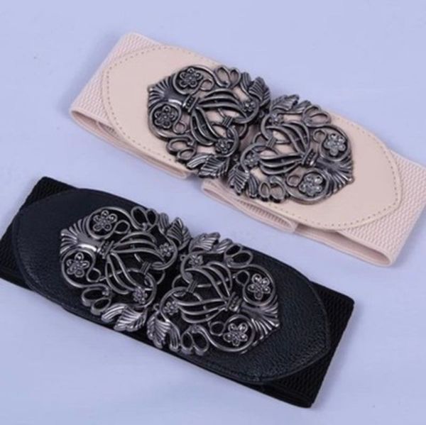 vintage women black girdle elastic waist belts pu leather belt palace style metal hollow out buckle 5 colors, Black;brown
vintage women black girdle elastic waist belts pu leather belt palace style metal hollow out buckle 5 colors, Black;brown