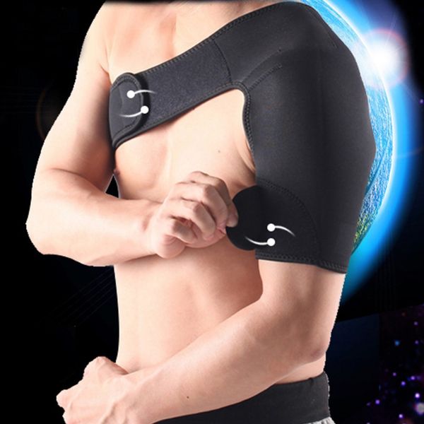 adjustable gym sports single shoulder support brace back guard compression bandage strap wrap belt band pads for men women black, Black;blue
adjustable gym sports single shoulder support brace back guard compression bandage strap wrap belt band pads for men women black, Black;blue
