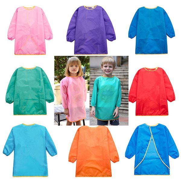 children aprons bib dress clothes baby waterproof long sleeve art painting supplie kids eating meal painting burp cloths 7 color hh7-1165
children aprons bib dress clothes baby waterproof long sleeve art painting supplie kids eating meal painting burp cloths 7 color hh7-1165
