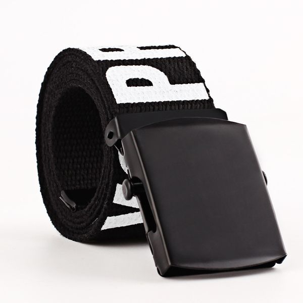 causey men woman casual canvas waist belt 2018 fashion designer automatic buckle waistband punk letter printed belt cinto, Black;brown
causey men woman casual canvas waist belt 2018 fashion designer automatic buckle waistband punk letter printed belt cinto, Black;brown