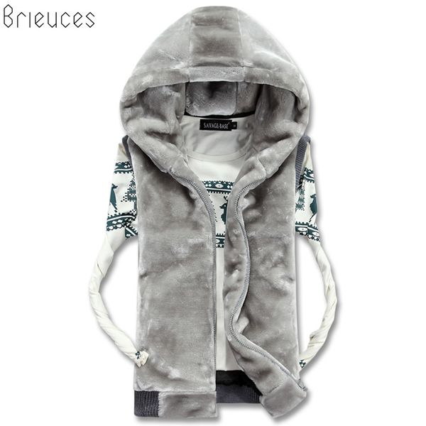 brieuces 2018 new spring autumn sleeveless faux fur jacket for men fashion warm hooded male winter vest waistcoat mens vests, Black;white
brieuces 2018 new spring autumn sleeveless faux fur jacket for men fashion warm hooded male winter vest waistcoat mens vests, Black;white