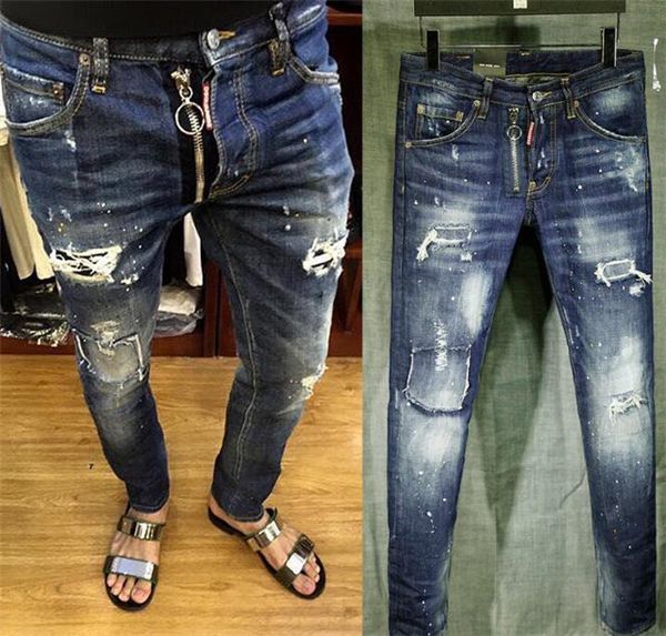Мужские Бедствия Разорвал Узкие Джинсы Известный Бренд Дизайнер Slim Fit Джинсовые Уничтожены Джинсовые Хип-Хоп Панк Брюки Для Мужчин 1627
Мужские Бедствия Разорвал Узкие Джинсы Известный Бренд Дизайнер Slim Fit Джинсовые Уничтожены Джинсовые Хип-Хоп Панк Брюки Для Мужчин 1627