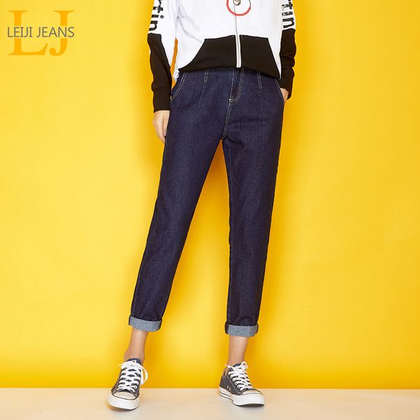 leijijeans new autumn casual style plus size l-6xl dark blue denim classic mid waist full length loose harem jeans women 7288
leijijeans new autumn casual style plus size l-6xl dark blue denim classic mid waist full length loose harem jeans women 7288