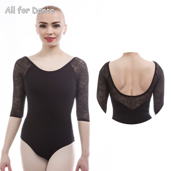 3/4 sleeves back u shape black cotton lace sleeves ballet dance leotard bodysuit gymnastic shapewear ballet suit wear, Black;red
3/4 sleeves back u shape black cotton lace sleeves ballet dance leotard bodysuit gymnastic shapewear ballet suit wear, Black;red