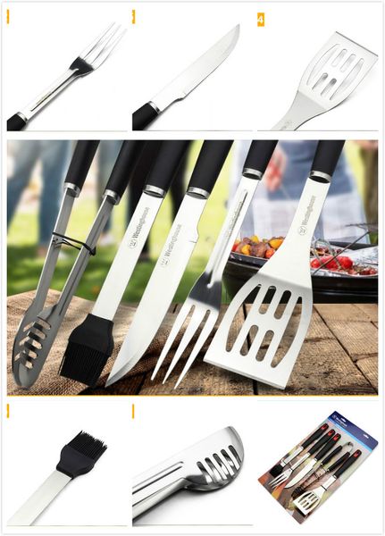 5pcs sets of suits grilled bbq outdoor barbecue stainless steel tool set barbecue tools fork knife
5pcs sets of suits grilled bbq outdoor barbecue stainless steel tool set barbecue tools fork knife