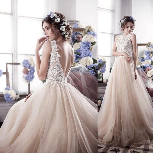 2018 new spring boat neck boho beach wedding dresses backless appliques lace bodice tulle skirt sheer plus size beach bridal gowns 646, White
2018 new spring boat neck boho beach wedding dresses backless appliques lace bodice tulle skirt sheer plus size beach bridal gowns 646, White
