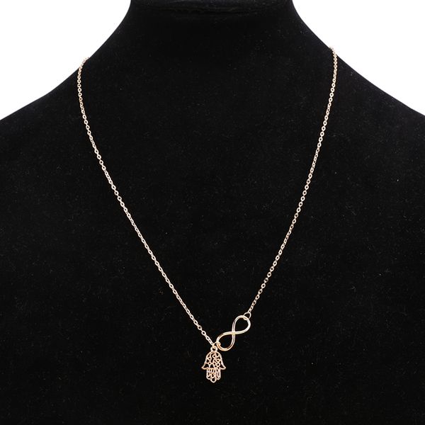 creative jewelry pendant necklace number 8 hamsa hand infinity charms gold color for women girls gift, Golden;silver
creative jewelry pendant necklace number 8 hamsa hand infinity charms gold color for women girls gift, Golden;silver