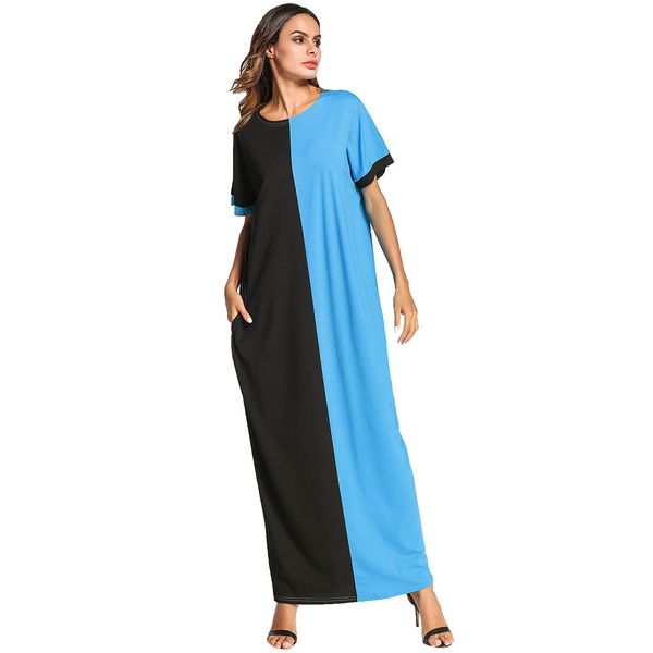 3187080 new plus size middle east contrast dress arabia short sleeved long skirt big size women's dress arabia abaya mujer vestidos, Red
3187080 new plus size middle east contrast dress arabia short sleeved long skirt big size women's dress arabia abaya mujer vestidos, Red