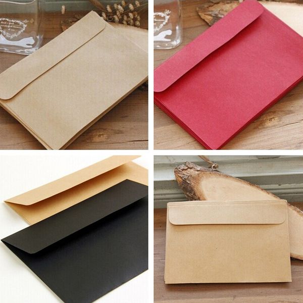 10pcs red kraft black envelope blank plain stationery envelopes gift card post card p leer storage envelope 16x11cm
10pcs red kraft black envelope blank plain stationery envelopes gift card post card p leer storage envelope 16x11cm