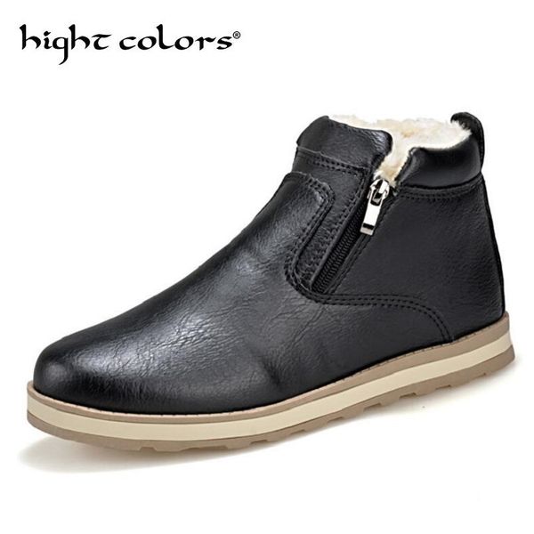 2018 new winter shoes men comfortable fur mens boots fashion super warm shoes men's snow boots, Black
2018 new winter shoes men comfortable fur mens boots fashion super warm shoes men's snow boots, Black