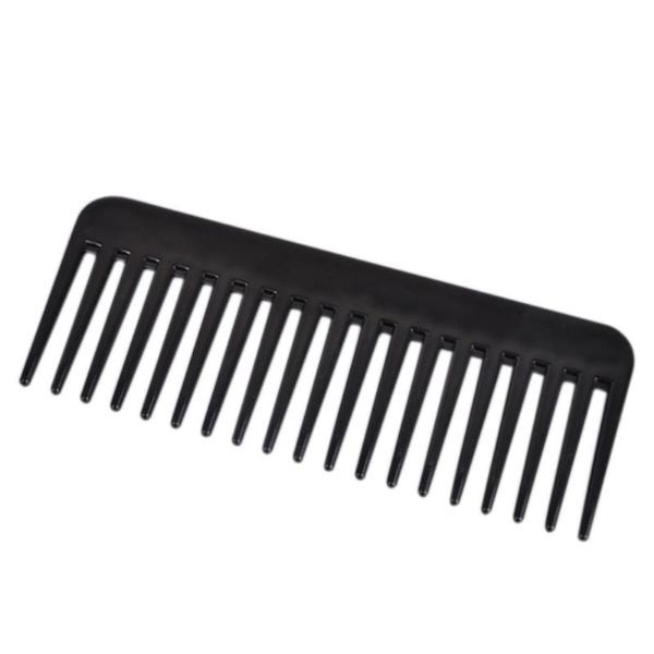 19 teeth wide tooth comb black abs plastic heat-resistant large wide tooth comb for hair styling tool, Silver
19 teeth wide tooth comb black abs plastic heat-resistant large wide tooth comb for hair styling tool, Silver