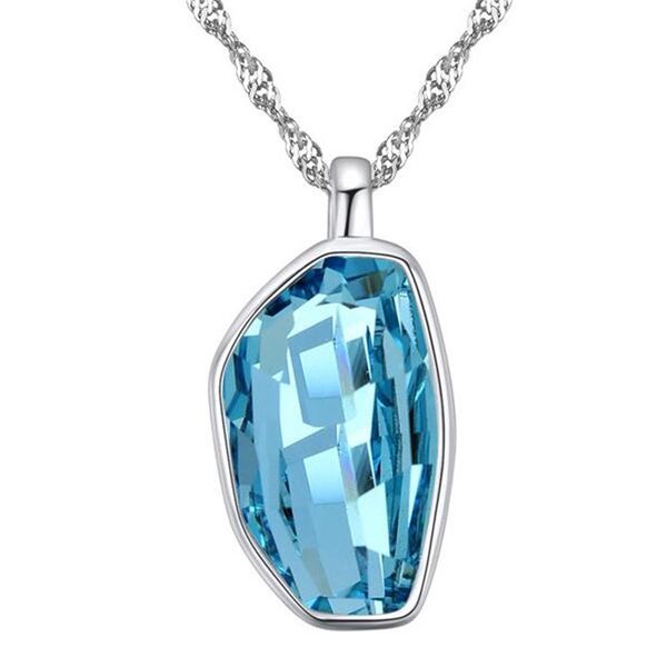 simple necklace crystal square pendant for women mother's day gift joyas crystal from swarovski elements 22946, Silver
simple necklace crystal square pendant for women mother's day gift joyas crystal from swarovski elements 22946, Silver