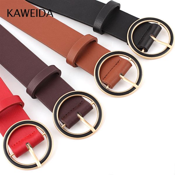 kaweida belts women fashion 2018 new ladies gold black circle pin buckle pu leather waist belt for jeans, Black;brown
kaweida belts women fashion 2018 new ladies gold black circle pin buckle pu leather waist belt for jeans, Black;brown