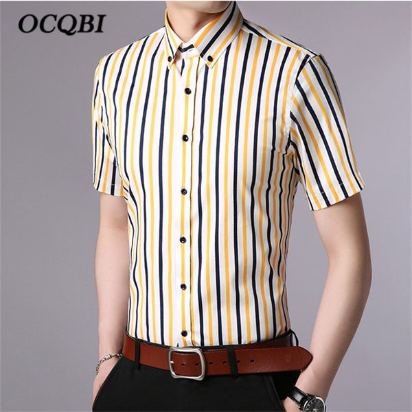 plus size 4xl 2018 summer mens korean style striped smart casual dress shirt fashion men slim clothes, White;black
plus size 4xl 2018 summer mens korean style striped smart casual dress shirt fashion men slim clothes, White;black
