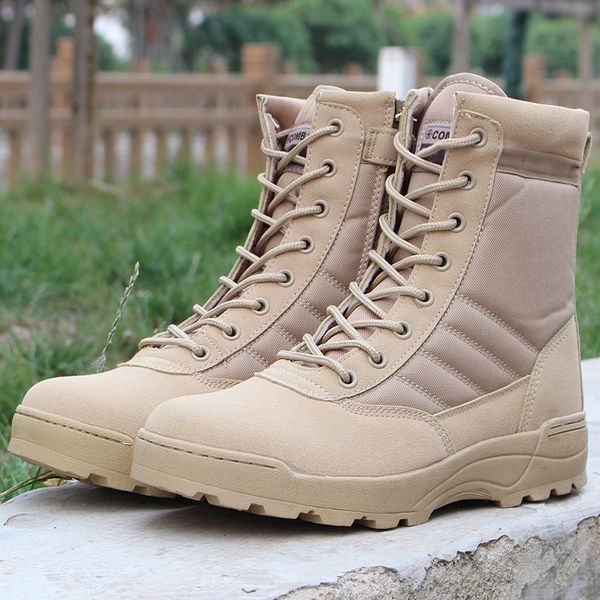 retro men tactical military boots outdoor army hiking shoes quality combat safety shoes high big size, Black
retro men tactical military boots outdoor army hiking shoes quality combat safety shoes high big size, Black