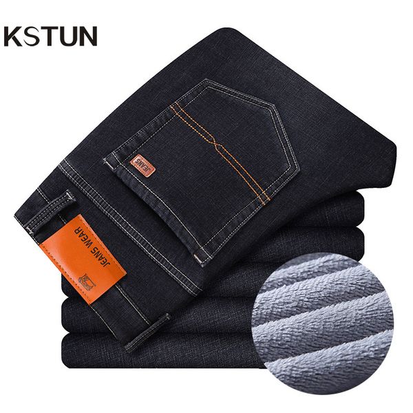 kstun men's jeans 2018 winter slim straight elasticity black blue warmer fleece male trousers casual denim pants clothes homme
kstun men's jeans 2018 winter slim straight elasticity black blue warmer fleece male trousers casual denim pants clothes homme