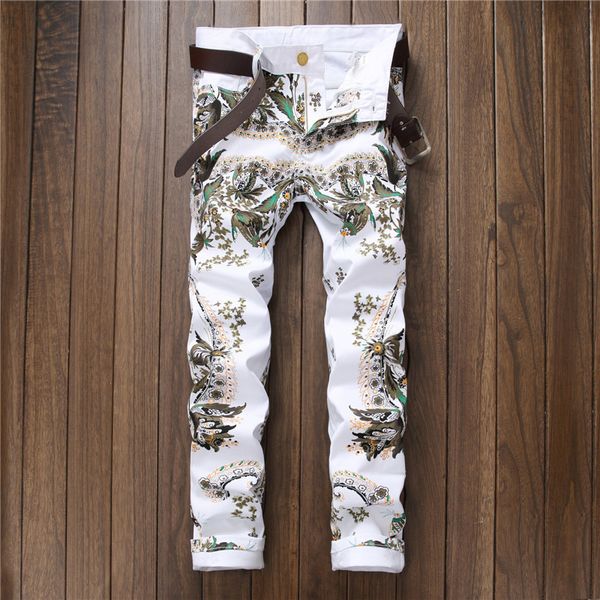 3d pattern stretch jeans casual white printing slim fit straight cotton trousers fashion rock stretch men's pants, Blue
3d pattern stretch jeans casual white printing slim fit straight cotton trousers fashion rock stretch men's pants, Blue