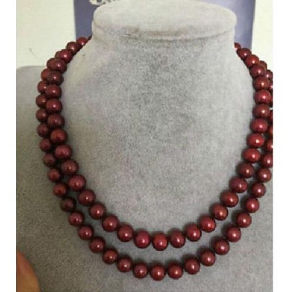 14k yellow gold 10-11mm round chocolate south sea pearl necklace 35" length, Silver
14k yellow gold 10-11mm round chocolate south sea pearl necklace 35" length, Silver