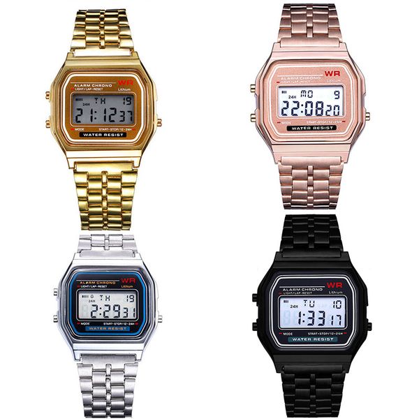 5 colors f-91w watches fashion ultra-thin rose gold led watch f91w men women sport alarm watch, Slivery;brown
5 colors f-91w watches fashion ultra-thin rose gold led watch f91w men women sport alarm watch, Slivery;brown