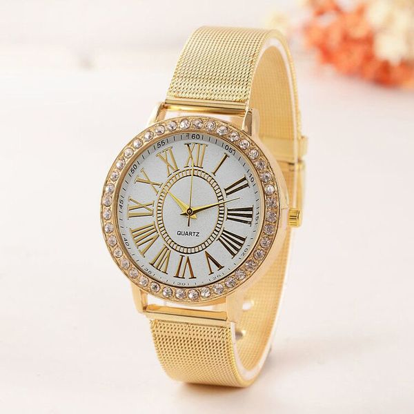 2019 popluar bracelet women watches men women stainless steel band crystal wrist watches quartz watch bracelet 40p, Slivery;brown
2019 popluar bracelet women watches men women stainless steel band crystal wrist watches quartz watch bracelet 40p, Slivery;brown