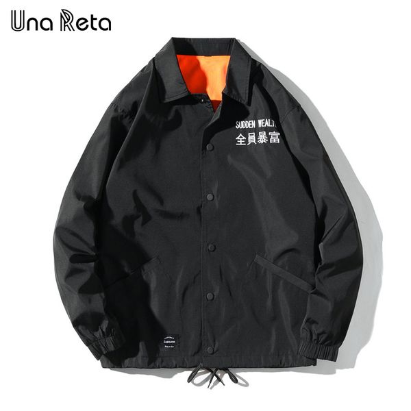 una reta jackets men 2018 new hip hop embroidered text jacket coats fashion casual single-breasted coaches jacket streetwear, Black;brown
una reta jackets men 2018 new hip hop embroidered text jacket coats fashion casual single-breasted coaches jacket streetwear, Black;brown