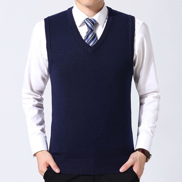 chalecos para hombre 2018 new arrival male knitted sleeveless vest casual pullover pure color v-neck collar brand vests for men, Black;white
chalecos para hombre 2018 new arrival male knitted sleeveless vest casual pullover pure color v-neck collar brand vests for men, Black;white