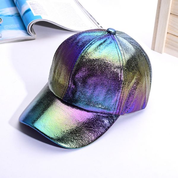 new arrival shining pu solid color laser baseball cap super cool snapback hats casual adjustable caps, Blue;gray
new arrival shining pu solid color laser baseball cap super cool snapback hats casual adjustable caps, Blue;gray