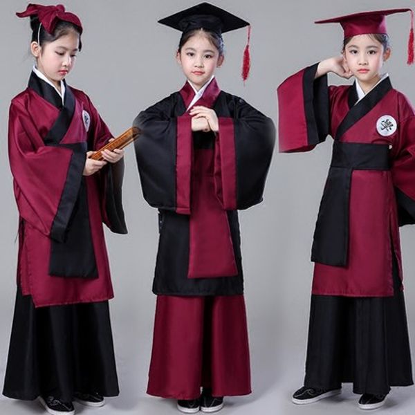 boy children traditional hanfu costume chinese scholar ancient folk costume child ancient student clothes for stage, Black;red
boy children traditional hanfu costume chinese scholar ancient folk costume child ancient student clothes for stage, Black;red