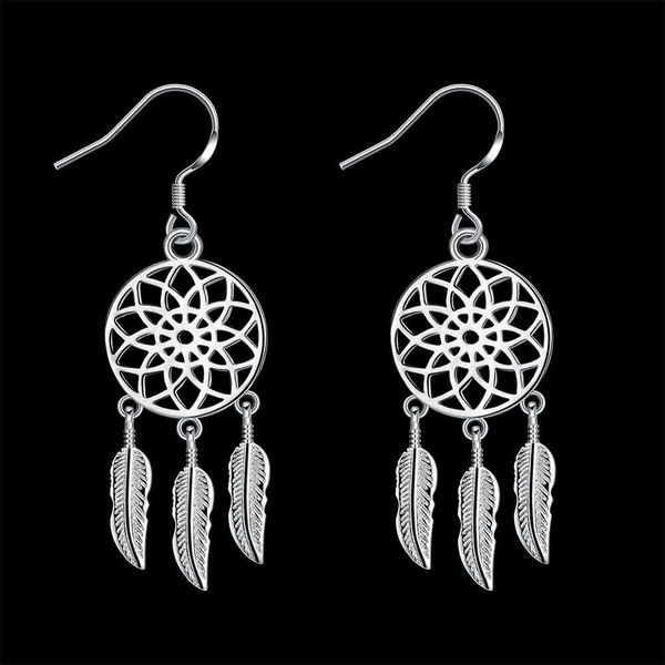 fashion 925 sterling solid silver jewelry flower dangle earrings for women e933
fashion 925 sterling solid silver jewelry flower dangle earrings for women e933