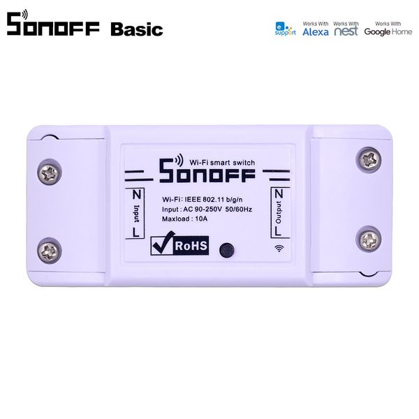 10 ШТ. Itead Sonoff Основной Wi-Fi Переключатель Беспроводной Пульт Дистанционного DIY Автоматическая Умный Дом Автоматизация Модуль Реле Контроллер Работа с Alexa
10 ШТ. Itead Sonoff Основной Wi-Fi Переключатель Беспроводной Пульт Дистанционного DIY Автоматическая Умный Дом Автоматизация Модуль Реле Контроллер Работа с Alexa