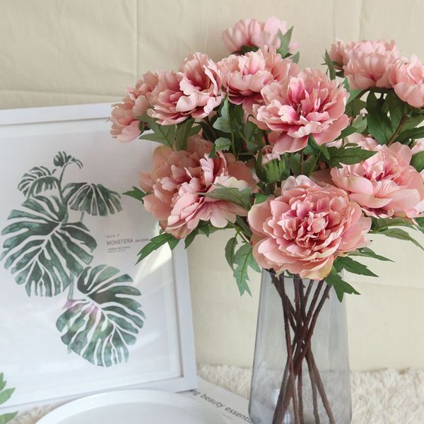 vintage silk flower european 1 bouquet artificial flowers fall vivid peony fake leaf wedding home party decoration
vintage silk flower european 1 bouquet artificial flowers fall vivid peony fake leaf wedding home party decoration