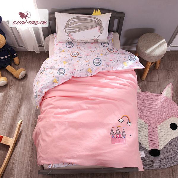 slowdream cartoon bedding set child linen 100% cotton double sheets bedspread duvet cover kids bed linen set twin bedclothes
slowdream cartoon bedding set child linen 100% cotton double sheets bedspread duvet cover kids bed linen set twin bedclothes