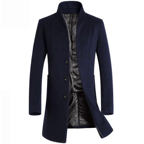 custom made men's wool coat warm fashion autumn winter slim stand collar casual jacket manteau homme size 4 colors, Black
custom made men's wool coat warm fashion autumn winter slim stand collar casual jacket manteau homme size 4 colors, Black