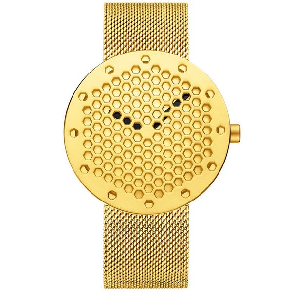 men brand luxury quartz watches sport milan mesh stainless steel strap fashion male clock business waterproof wrist watch honeycomb dial, Slivery;brown
men brand luxury quartz watches sport milan mesh stainless steel strap fashion male clock business waterproof wrist watch honeycomb dial, Slivery;brown