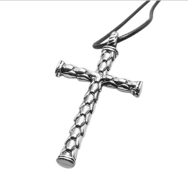 vintage jesus cross pendant necklace fashion tibetan silver dragon scale men's women necklaces new 20pcs/lot
vintage jesus cross pendant necklace fashion tibetan silver dragon scale men's women necklaces new 20pcs/lot