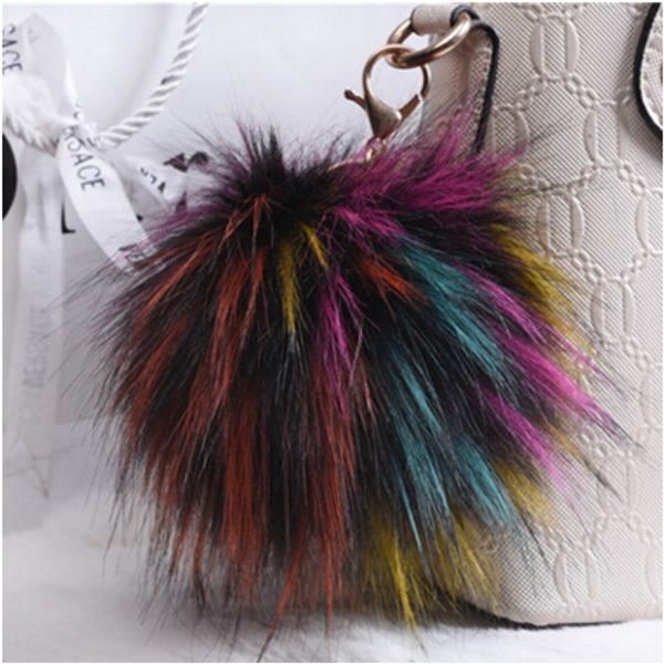 15 colors new fluffy large 13cm faux fox fur pompom ball car handbag pendant keychain key ring for women, Silver
15 colors new fluffy large 13cm faux fox fur pompom ball car handbag pendant keychain key ring for women, Silver