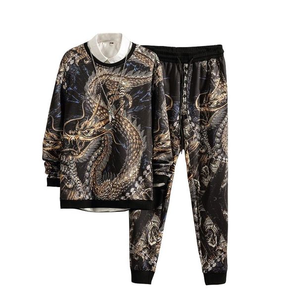 2018 new autumn chinese dragon tracksuit men sets mens hip hop black hoodies sweatshirts male fashions joggers sweatsuit 5xl, Gray
2018 new autumn chinese dragon tracksuit men sets mens hip hop black hoodies sweatshirts male fashions joggers sweatsuit 5xl, Gray