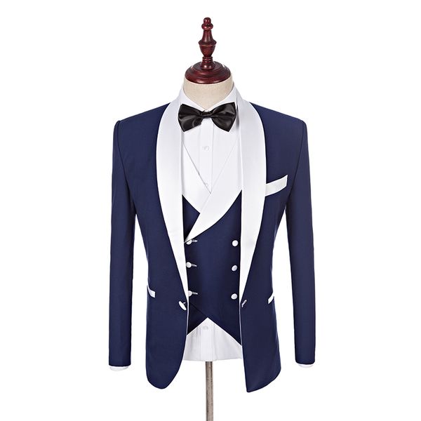 men wedding suits 2018 new brand design real groomsmen white shawl lapel groom tuxedos mens tuxedo wedding/prom suits 3 pieces, White;black
men wedding suits 2018 new brand design real groomsmen white shawl lapel groom tuxedos mens tuxedo wedding/prom suits 3 pieces, White;black