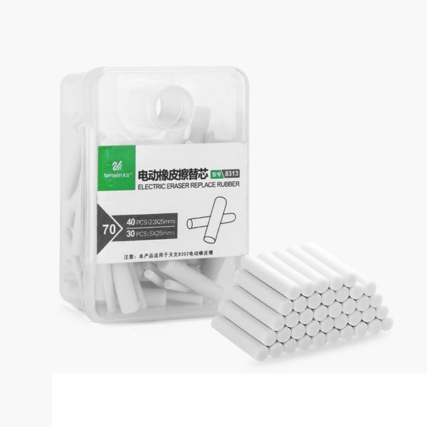 70pcs electric eraser refills spare rubber heads use for 8302 pp box school supplies
70pcs electric eraser refills spare rubber heads use for 8302 pp box school supplies