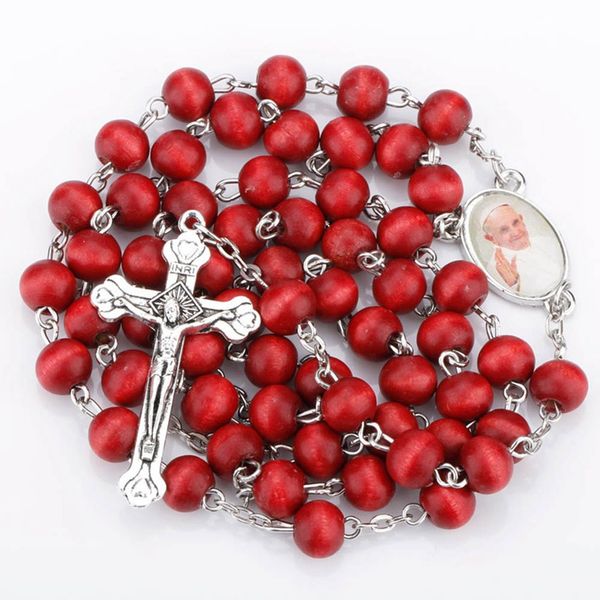 pope franciscus pp rose scented perfume wood rosary beads jesus cross necklace catholic fashion religious jewelry, Silver
pope franciscus pp rose scented perfume wood rosary beads jesus cross necklace catholic fashion religious jewelry, Silver