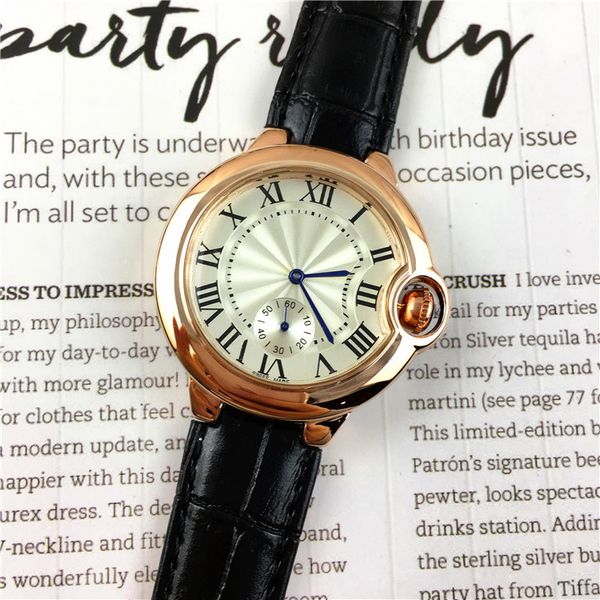 women quartz work all subdials work classic model genuine leather lover watch famous designer men clock lady quartz japan movement, Slivery;brown
women quartz work all subdials work classic model genuine leather lover watch famous designer men clock lady quartz japan movement, Slivery;brown