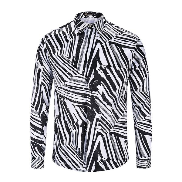 ximiwua 2018 new arrival mens dress shirt casual slim fit camisas de hombre streetwear striped cool mens shirts chemise homme, White;black
ximiwua 2018 new arrival mens dress shirt casual slim fit camisas de hombre streetwear striped cool mens shirts chemise homme, White;black