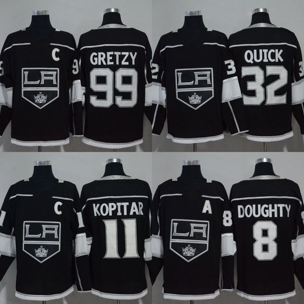 32 Jonathan Quick Los Angeles Kings 99 Wayne Gretzky 8 Drew Doughty 11 Anze Kopitar 2018 Season Jerseys