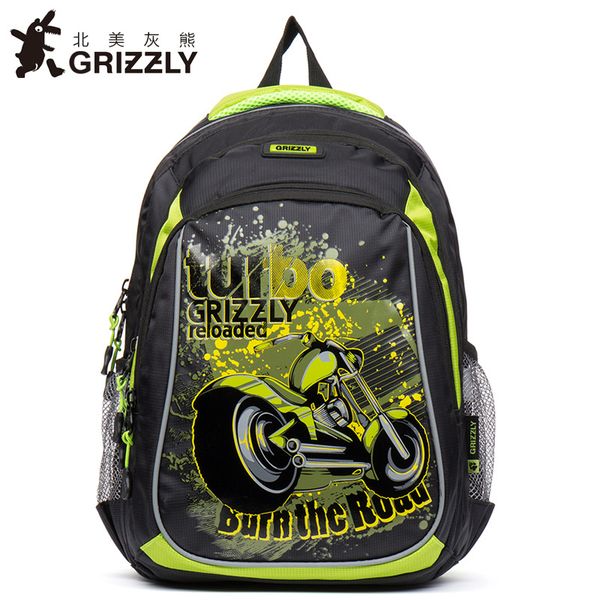 cartoon motorcycle school bags for boys nylon waterproof orthopedic backpacprimary school book bags grade 1-4 kids satchel