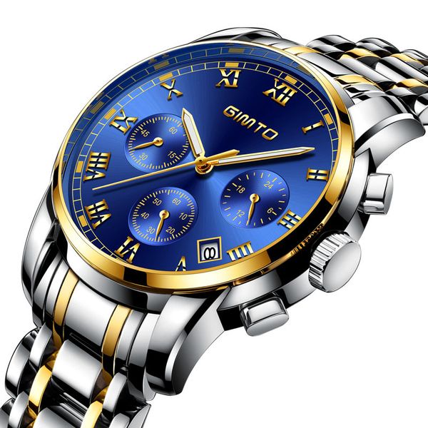 multifunction watches mens luxury steel band 6 pin quartz analog wrist watch with chronograph waterproof date men's military wristwatch, Slivery;brown
multifunction watches mens luxury steel band 6 pin quartz analog wrist watch with chronograph waterproof date men's military wristwatch, Slivery;brown
