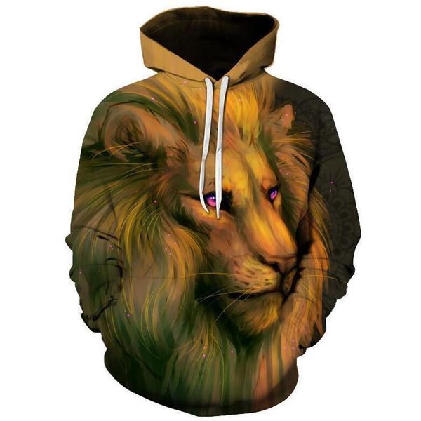 new fashion the lion hooded sweatshirt men women long sleeve outerwear pullovers 3d hoodies lms0011, Black
new fashion the lion hooded sweatshirt men women long sleeve outerwear pullovers 3d hoodies lms0011, Black