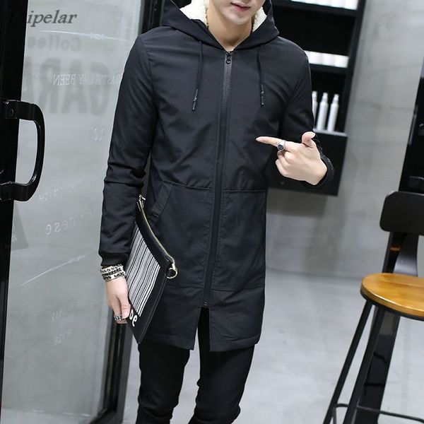 2018 winter jacket men hooded slim korean parka hombre long jacket coat cashmere mens windbreaker parkas cotton youth clothing, Black
2018 winter jacket men hooded slim korean parka hombre long jacket coat cashmere mens windbreaker parkas cotton youth clothing, Black