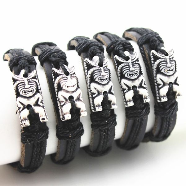 senhua wholesale jewelry lots 12pcs handmade amulet tiki totem man charm surfing leather bracelets wrap hemp bangles gifts mb99, Black
senhua wholesale jewelry lots 12pcs handmade amulet tiki totem man charm surfing leather bracelets wrap hemp bangles gifts mb99, Black